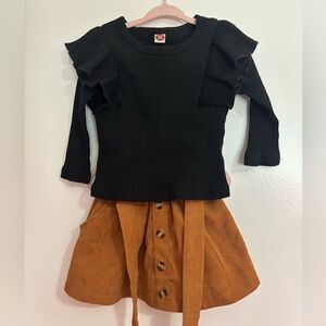 18-24m 2piece skirt and shirt *WORE ONCE*